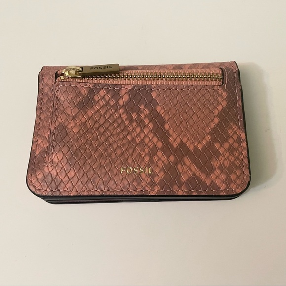 Fossil Snake Print Pattern Small Wallet - Picture 9 of 16
